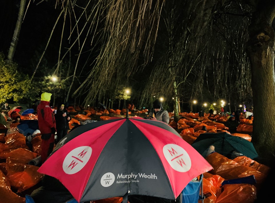 We slept out in aid of homelessness at the World's Big Sleep Out